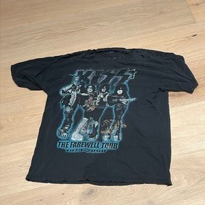 Original Vintage KISS Concert Tee Farewell Tour 1973-2000 XL